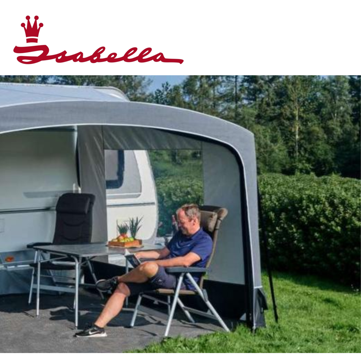 Isabella Ventura Air Sol Sun Canopy side panel, left or right, with fabric and frame components for outdoor shading.