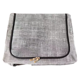 Quest Leisure collapsible storage box in gray, showing its compact, foldable design ideal for organizing closet or storage space.