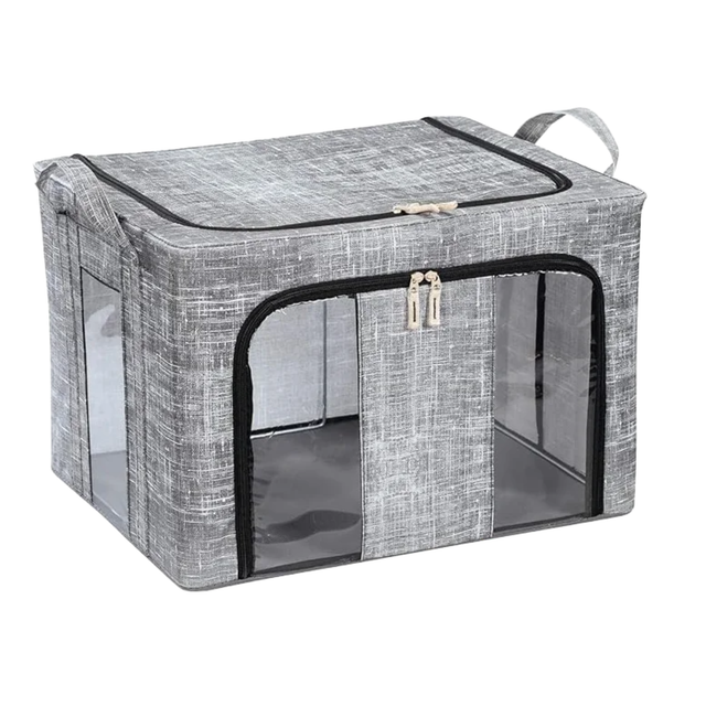 Quest Leisure collapsible storage box for organization, showing a lightweight, foldable storage container in neutral color.