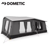 Dometic Residence Air Stay awning extended outside a camper van, providing shaded outdoor space with easy-to-setup design.