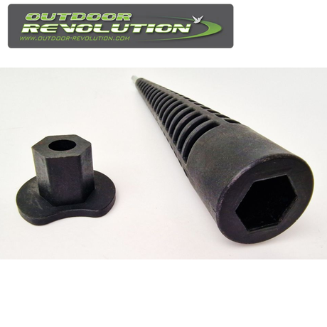 Outdoor Revolution Corner Steady Adapter for stable outdoor setups, featuring durable design and easy attachment.