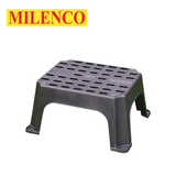 Milenco MGI Single Plastic Step on a solid surface, featuring a sturdy design and textured top for safety.