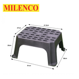 Milenco MGI Single Plastic Step featuring a sturdy design for easy access to vehicles or elevated surfaces.