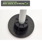 Set of 4 Outdoor Revolution step feet designed for stability and support in outdoor settings.