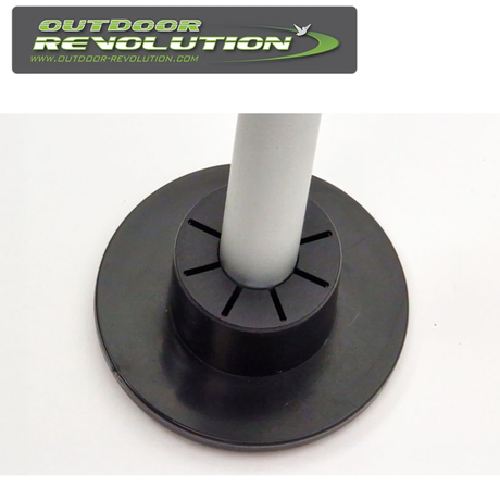 Set of 4 Outdoor Revolution step feet designed for stability and support in outdoor settings.