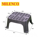 Milenco MGI Giant Step, a sturdy and large camping step for easy access to RVs or trailers in outdoor settings.