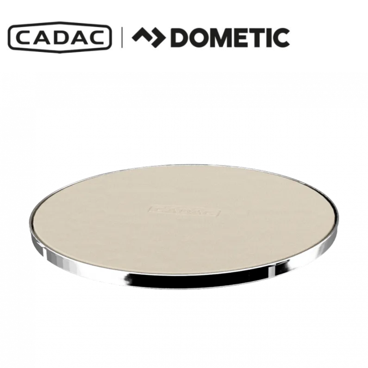 Cadac Dometic Pizza Stone Pro 50 showing a round, ceramic pizza stone suitable for outdoor grilling and pizza baking.