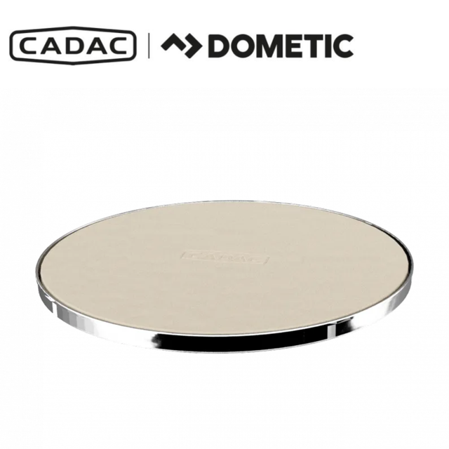 Cadac Dometic Pizza Stone Pro 50 showing a round, ceramic pizza stone suitable for outdoor grilling and pizza baking.
