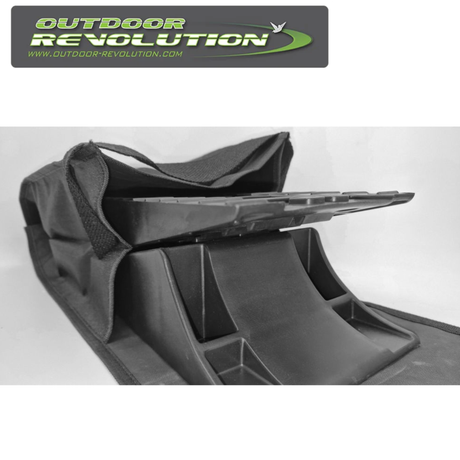 Outdoor Revolution storage bag designed for multi-level ramp, featuring durable material and spacious interior.
