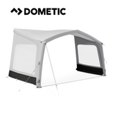 Dometic Sunshine Tour air canopy front and side panels, showcasing a durable design for outdoor protection.