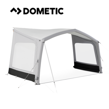 Dometic Sunshine Tour air canopy front and side panels, showcasing a durable design for outdoor protection.