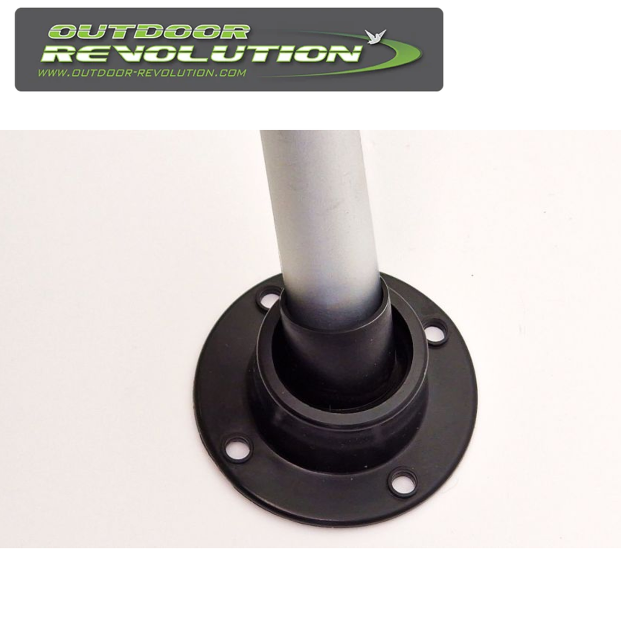 Set of 4 Outdoor Revolution swivel step feet for enhanced stability and support on outdoor surfaces.