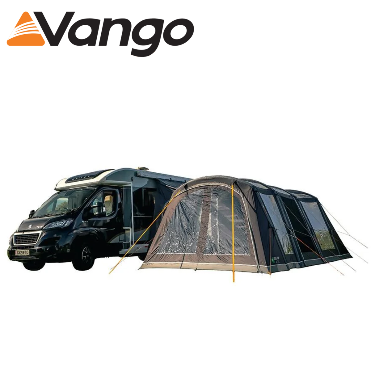 Vango Galli Air Pro Tall Driveaway Awning with spacious interior and sturdy design, ideal for campervan setups.
