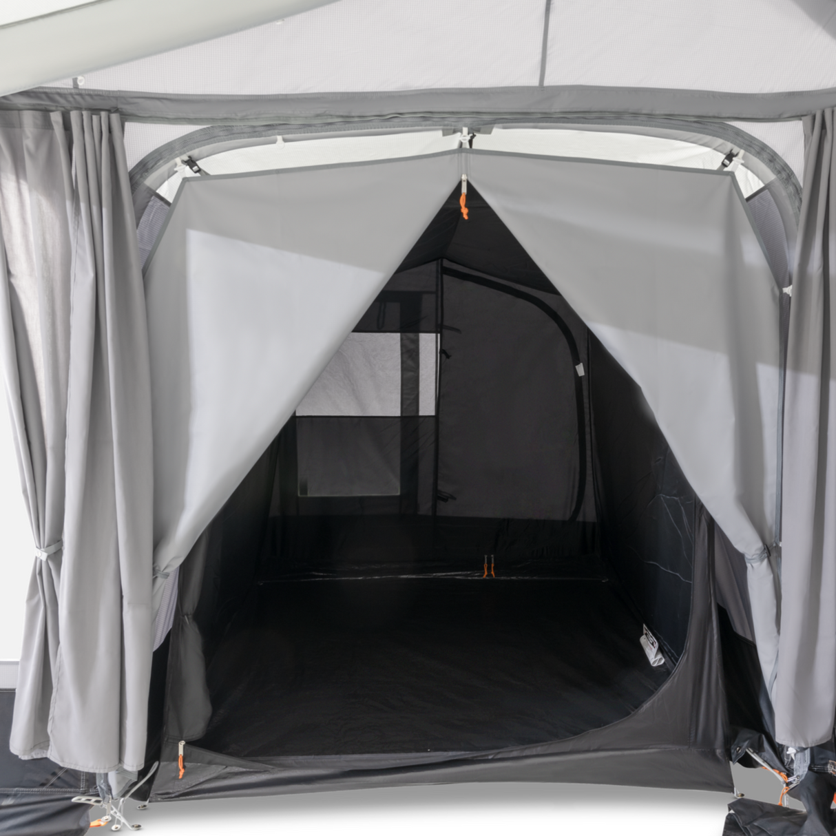 Dometic Tour Air Tall Annexe with inner tent, showcasing its spacious design and durable fabric in an outdoor setting.