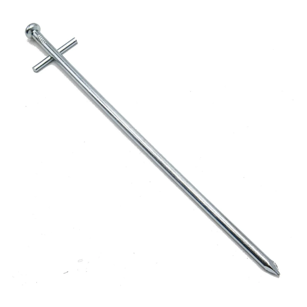 Tarzan 23cm rock climbing peg by Pegs, shown individually, with textured surface for secure anchoring in climbing routes.