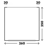 Telta Pure Air 260 Porch Awning showcasing a spacious, stylish design suitable for outdoor relaxation.