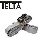 Telta Awning Storm Straps securing an awning against strong winds, showcasing durable construction and adjustable features.