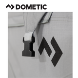 Dometic Storm Tie Down Kit in mist color, featuring durable straps and anchors for securing outdoor equipment.
