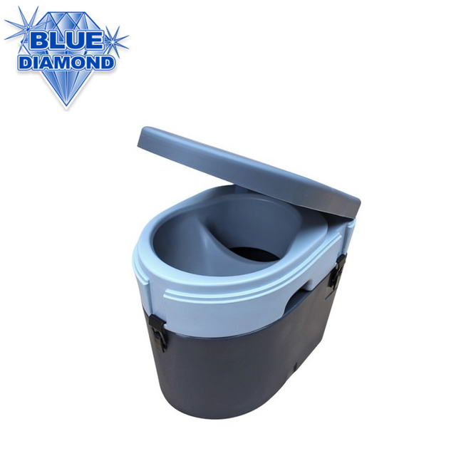 Blue Diamond Nature Calls Composting Toilet in a clean, modern design, showcasing its eco-friendly features.
