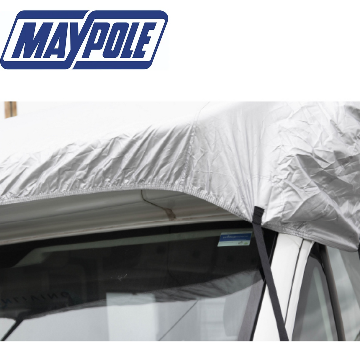 Maypole Motorhome Top Cover in gray, designed to protect motorhomes from weather elements and UV damage.