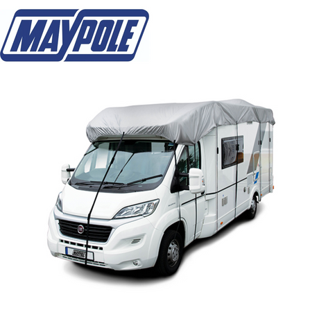 Maypole motorhome top cover in grey, designed for protection from weather elements, showcasing durable material and fit.
