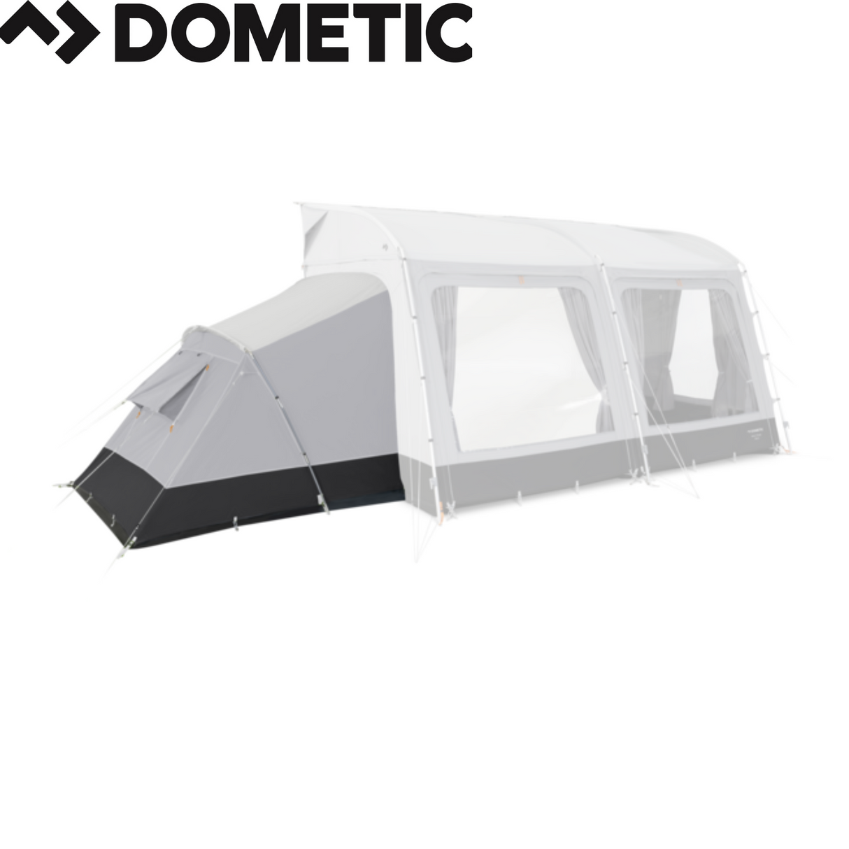 Dometic Tour Poled Annexe featuring an inner tent, showcasing its spacious interior and durable design.