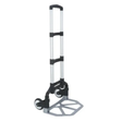 Folding trolley truck with 75kg capacity, featuring a sturdy handle and compact design for easy transportation.