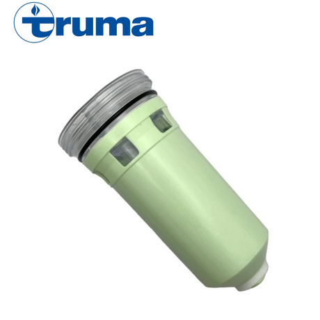 Truma FiltaPac water filter for Truma and Carver systems, showcasing its compact design and filter housing.