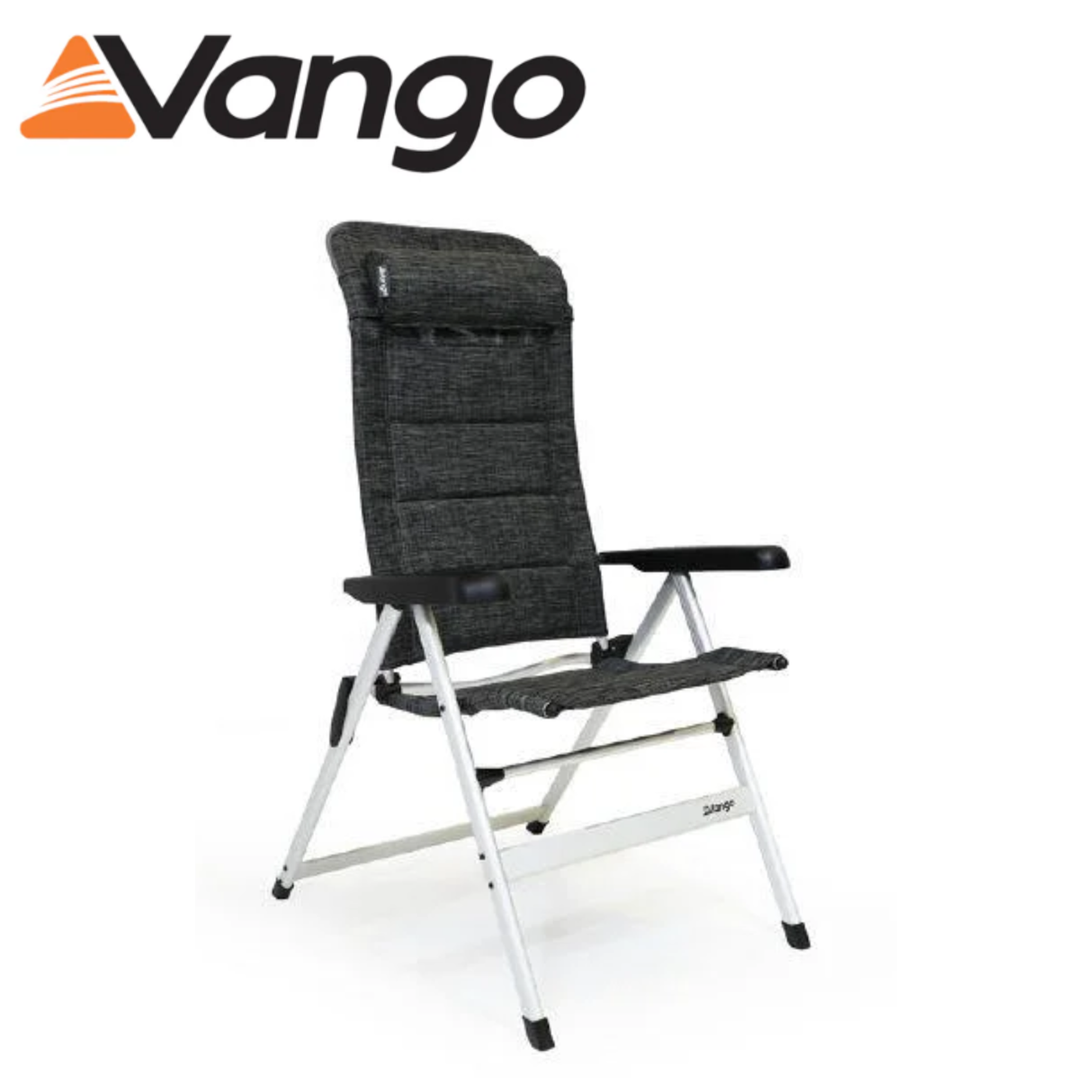 Vango Tuscany aluminium chair with a sleek metal frame and fabric seat for outdoor or patio use.