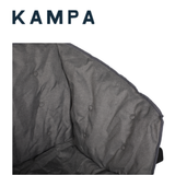 Dometic Kampa Tubb Chair in grey with a sturdy frame and comfortable fabric seat for outdoor seating.