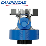 Campingaz Twister CV Connect PZ gas stove with two burners and control knobs, compact camping stove for outdoor cooking.