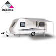 Dorema Uni Sun Canopy in sizes 240cm and 300cm, showcasing a durable outdoor sunshade design.