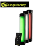 RidgeMonkey Vault Lite IR180 LED light with compact design, shown in black, featuring multiple brightness settings and durable construction.