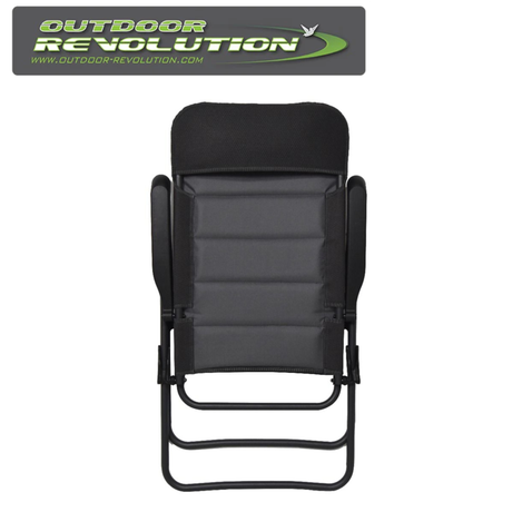 Outdoor Revolution Vicenza Highback Recliner Chair with adjustable backrest in an outdoor setting.