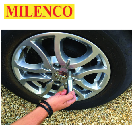 Milenco Wraith 3 motorhome wheel lock designed for Ford Transit models from 2020 onwards, showcasing its sturdy design.