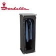 Isabella folding wardrobe with white panels and silver handles, featuring a compact design for versatile storage.