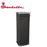 Isabella folding wardrobe with white doors and silver handles, featuring a compact design and storage shelves inside.