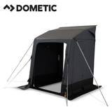 Dometic Winter Air PVC 180 winter air awning with white fabric and sturdy frame, designed for outdoor camping or RV use.