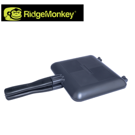 RidgeMonkey Connect XL Sandwich Toaster with granite finish, showing the compact design and non-stick cooking surface.